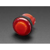 Adafruit Arcade Button with LED - 30mm Translucent Red 3489