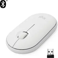 Logitech Pebble M350 Draadloze muis - Off White