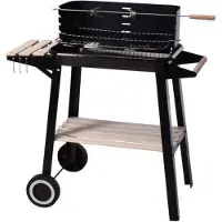 Progarden Houtskoolbarbecue 86,5 cm zwart