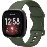 IMoshion Siliconen⁺ bandje voor de Fitbit Versa 4 / 3 / Sense (2) - Donkergroen