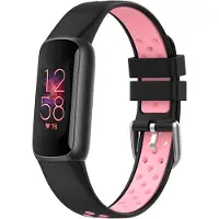 IMoshion Siliconen sport bandje voor de Fitbit Luxe - Zwart & Roze