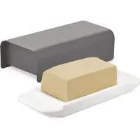 Alessi Mattina botervloot 9,5x21 cm Donkergrijs