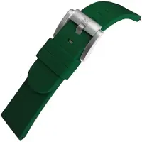 Marc Coblen Siliconen Rubber Horlogebandje 22mm geschikt voor Samsung Galaxy Watch / Gear S3 / Garmin Vivoactive / Huawei Watch GT - Groen met Stalen Gesp