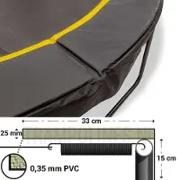 Magic Jump Trampoline Rand Black 251 cm