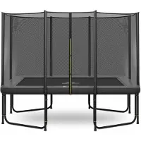 Magic Circle Pro Grey Rechthoekige Trampoline 214 x 305 cm met veiligheidsnet