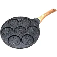 KINGHOFF koekenpan voor pannenkoeken en pannenkoeken 26cm smileyfaces KH1667