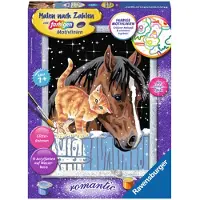 Ravensburger schilderen op nummer set - Fohlen met katje - creatief speelgoed.