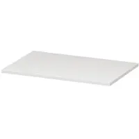 Ink Topdeck 45 Topblad T.b.v. Onderkast - 70x45x1,6cm - MDF - Hoogglans Wit - Badkamermeubels, Wastafelbladen - 8718835022136