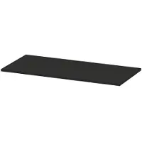 Ink Topdeck 45 Topblad T.b.v. Onderkast - 100x45x1,6cm - MDF - Mat Zwart - Badkamermeubels, Wastafelbladen - 8718835043100