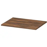 Ink Topdeck 45 Topblad T.b.v. Onderkast - 60x45x1,6cm - MFC - Noten - Badkamermeubels, Wastafelbladen - 8718835043650