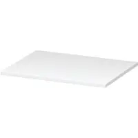 Ink Topdeck 45 Topblad T.b.v. Onderkast - 60x45x1,6cm - MDF - Mat Wit - Badkamermeubels, Wastafelbladen - 8718835022051