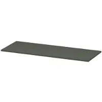 Ink Topdeck 45 Topblad T.b.v. Onderkast - 120x45x1,6cm - MDF - Mat Beton Groen - Badkamermeubels, Wastafelbladen - 8718835076306