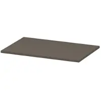 Ink Topdeck 45 Topblad T.b.v. Onderkast - 70x45x1,6cm - MDF - Mat Taupe - Badkamermeubels, Wastafelbladen - 8718835022167