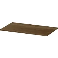 Ink Massief Eiken Afdekplaat Tbv Onderkast - Massief Eiken Ash Grey - 800x16x450 Mm (bxdxh) - Badkamermeubels - Wastafelbladen - 8718835103217