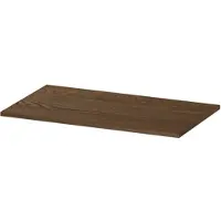 Ink Topdeck 45 Topblad T.b.v. Onderkast - 80x45x1,6cm - Massief Eiken - Fineer Chocolate - Badkamermeubels, Wastafelbladen - 8718835103224