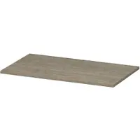Ink Topdeck 45 Topblad T.b.v. Onderkast - 80x45x1,6cm - MFC - Greige Eiken - Badkamermeubels, Wastafelbladen - 8718835043759