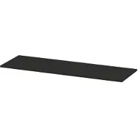 Ink Topdeck 45 Topblad T.b.v. Onderkast - 140x45x1,6cm - MDF - Mat Zwart - Badkamermeubels, Wastafelbladen - 8718835043124