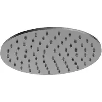Hotbath Archie AR198 Hoofddouche 20cm 8mm Dik RVS 316 - Geborsteld Gunmetal PVD - RVS 316 - Kranen, Douchekranen, Hoofddouches - 8720629193410 - Kranen, Douchekranen, Hoofddouches