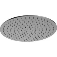Hotbath Archie AR199 Hoofddouche 30cm 8mm Dik RVS 316 - Geborsteld Gunmetal PVD - RVS 316 - Kranen, Douchekranen, Hoofddouches - 8720629193441 - Kranen, Douchekranen, Hoofddouches