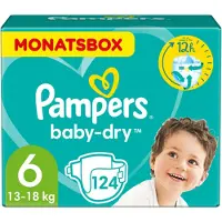Pampers Baby-Dry Luiers Maat 6 - 124 stuks