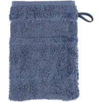 Cawö Washandje Noblesse2 Uni Midnight Blue (Set van 6)