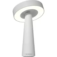Sompex NEWDES TAFELLAMP TIP (ACCULAMP)WIT - draadloos - dimbaar - met USB oplaadstation