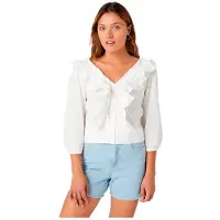 Wrangler Western frill blouse worn