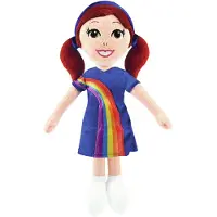 Studio 100 Hanne knuffelpop - 30 cm - regenboogjurkje