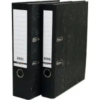 Qbasic 20x Ordner A4 Karton 80mm Breed Budget grijs gewolkt