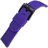 Marc Coblen Siliconen Rubber Horlogebandje 22mm geschikt voor Samsung Galaxy Watch / Gear S3 / Garmin Vivoactive / Huawei Watch GT - Paars met Zwarte Gesp