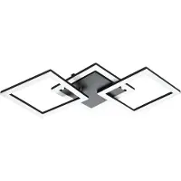 Eglo 900317 Paranday-Z Plafondlamp Staal Zwart/Kunststof Wit - 32,4W/4000LM/3000-6500K