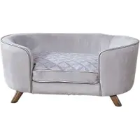 ENCHANTED PET Enchanted Hondenmand / Sofa Quicksilver Zilverkleurig 84X57X35,5 CM