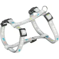 Trixie Junior puppy tuigje met riem, M-L: 27-45cm/10mm, 2m, lichtgrijs (M, L, Hond, Hondensport)