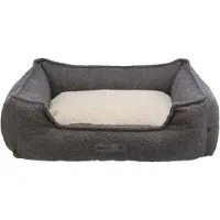 Trixie be eco gerecycled hondenmand coline hoekig donkergrijs/beige