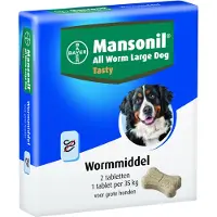 Mansonil All Worm Large Dog Tasty Tabletten