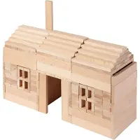 Goki Blokkendoos - Bouwblokken - 200 Stuks - Hout - 3 Jaar