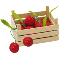 Goki Speelgoedkeuken - Fruitkistje Met Kersen - 14,1X10,1X7,3Cm - 6 Delen - Hout
