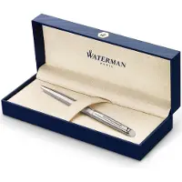 Waterman H misph re balpen - Roestvrij staal chromen afwerking - Medium penpunt - Blauwe inkt - Geschenkdoos