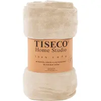 Tiseco Plaid Home Studio Cosy Ivory-180 x 220 cm
