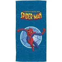 Marvel Spider-Man strandlaken - 100% katoen - Spiderman handdoek - 152 x 76 cm.