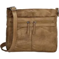 Beagles Leather Schoudertas Maspalomas Taupe