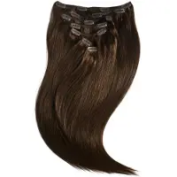 Rapunzel of sweden Classic Clip-ins Straight / Medium Volume / 7 pieces 2.3 Chocolate Brown 50 cm Hair extensions 110 g