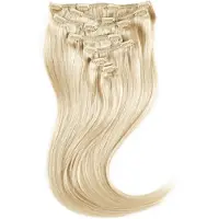Rapunzel of sweden Classic Clip-ins Straight / Medium Volume / 7 pieces 10.7 Light Grey 50 cm Hair extensions 110 g