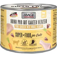 Mac'S 6x200g Kip Puur met Gevogelteharten Kattenvoer