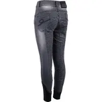 Harry's Horse Rijbroek Harrys Horse Liciano Denim Full Grip Kids Zwart-denim - 152