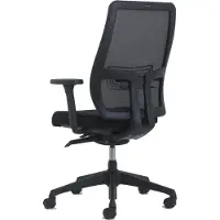 Euroseats OrangeLabel serie Torino NPR1813 Bureaustoel Netwaeve rug Black Edition TOR.001.NET. Automatische gewichtsinstelling. Voorzien van mesh rug en 4D armleggers