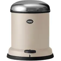 Vipp 13 Pedaalemmer 4 L - Afvalbakken en pedaalemmers Roestvrijstaal Beige - 01305