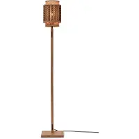 Good&Mojo Vloerlamp Bhutan, hout licht, Woon-/ Eetkamer, Bamboe, vloerlamp hout