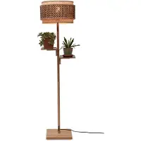 Good&Mojo Vloerlamp Bhutan, hout licht, Woon-/ Eetkamer, Bamboe, vloerlamp hout