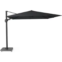 Platinum Challenger T² zweefparasol - premium doek | 300x300cm | Jet Black